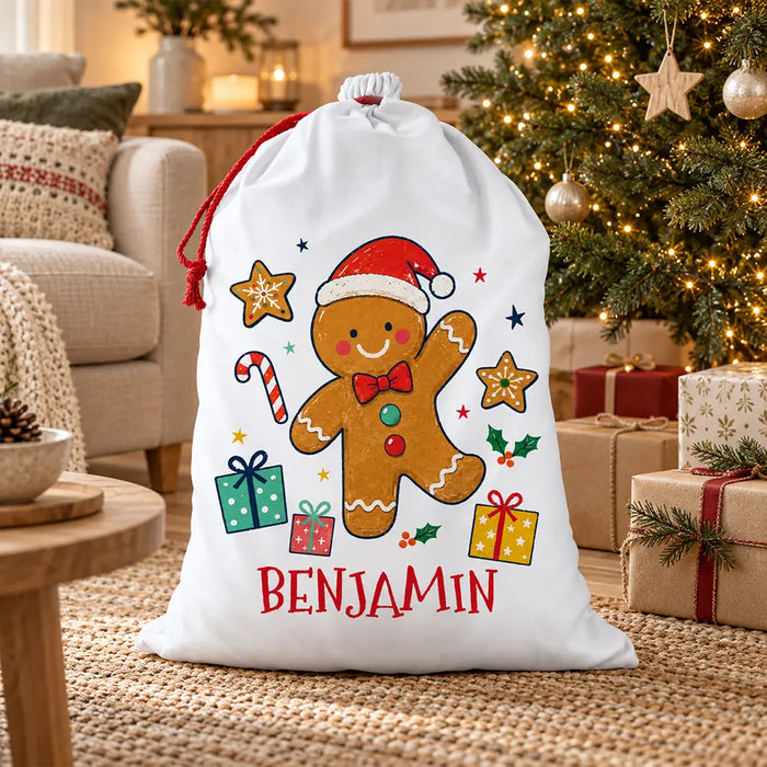 Gingerbread Santa Sack