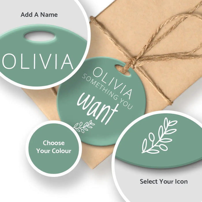 Acrylic Gift Tag - Set of 4