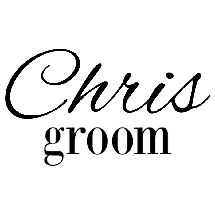 Groom Engraved Champagne Glass