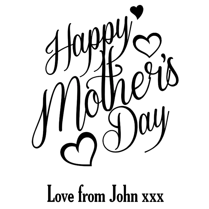 Happy Mother's Day Engraved Wine Glass