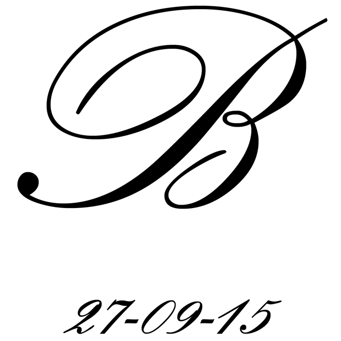 Initial Engraved Champagne Glass