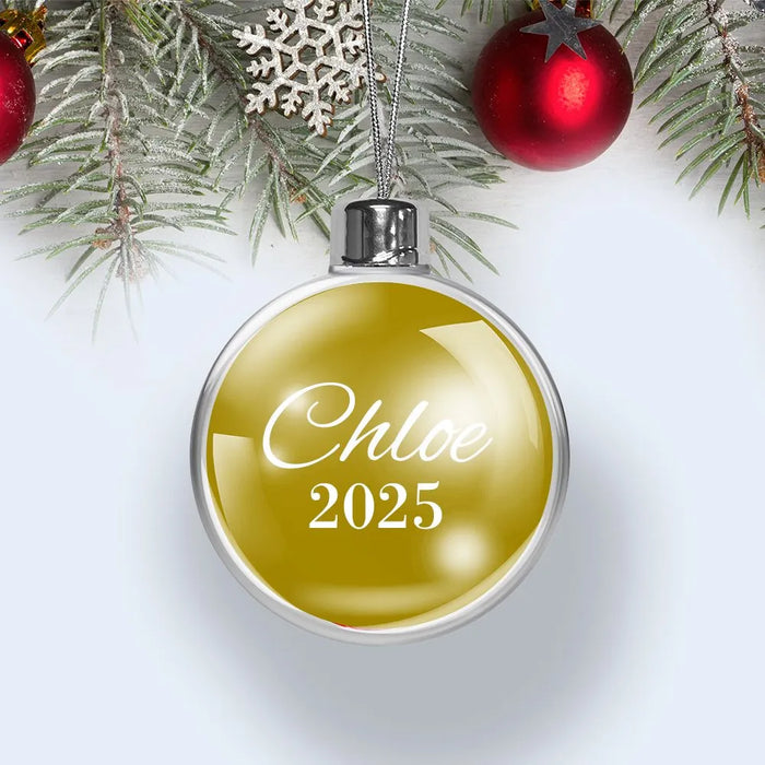 Gold Christmas Baubles