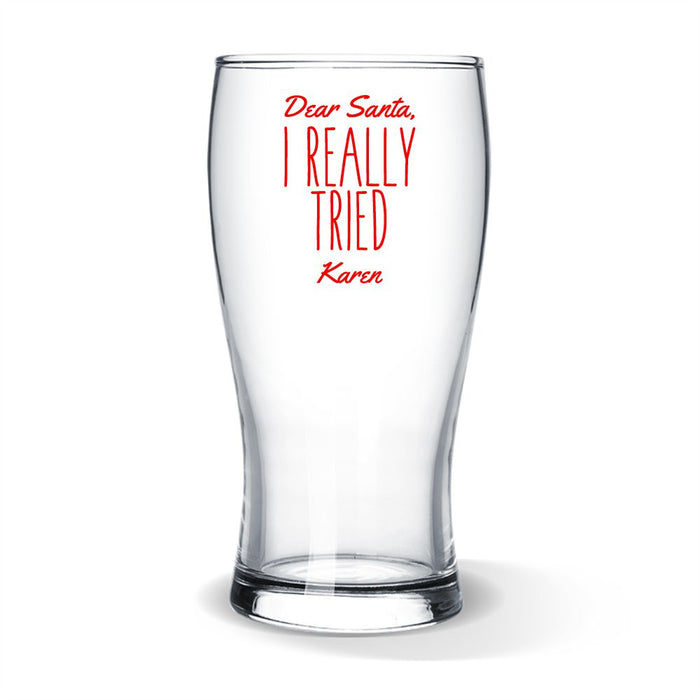 I Tried Coloured Standard Beer Glass