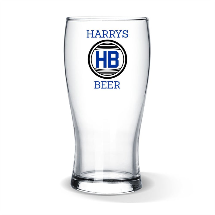 Initial Coloured Standard Beer Glass