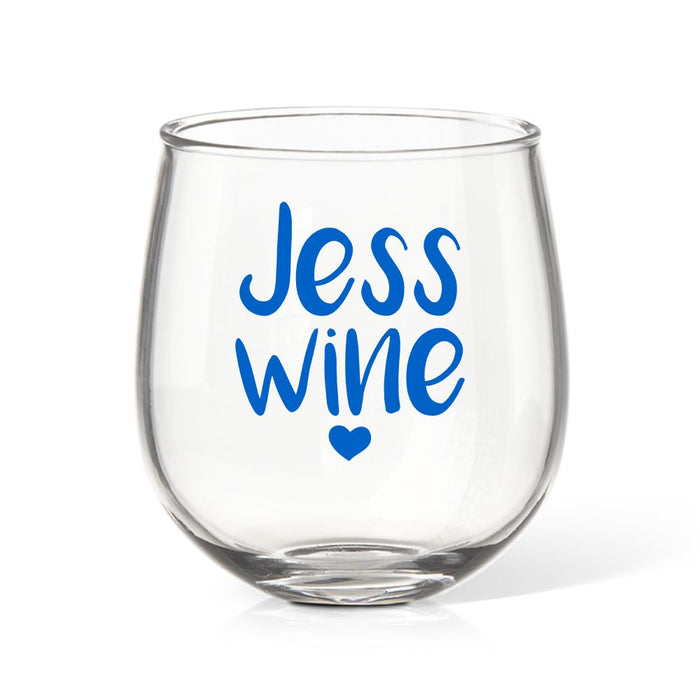 Jess Coloured Stemless Wine Glass