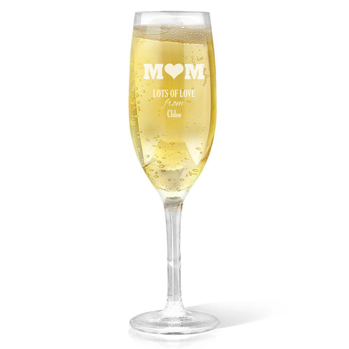Mum Engraved Champagne Glass