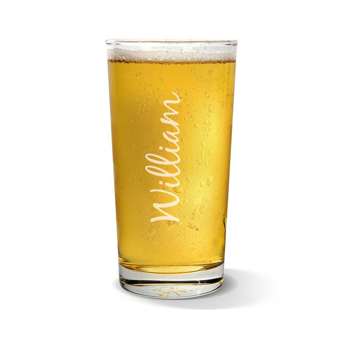 Name Vertical Engraved Pint Glass