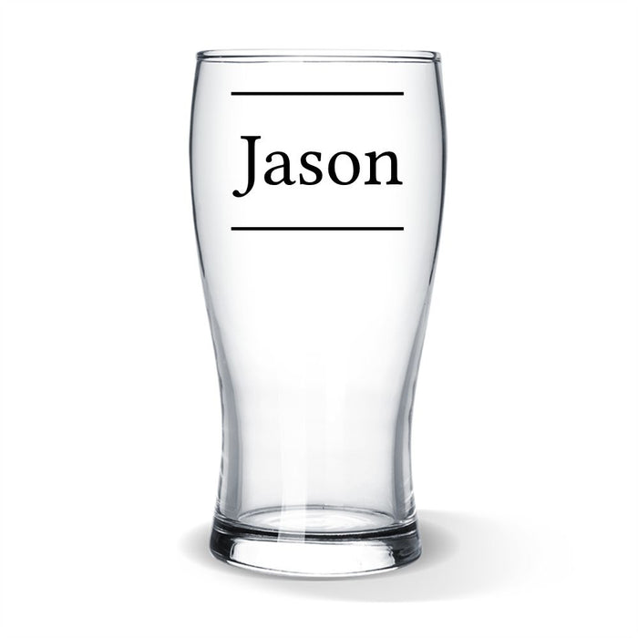 Name Coloured Standard Beer Glass
