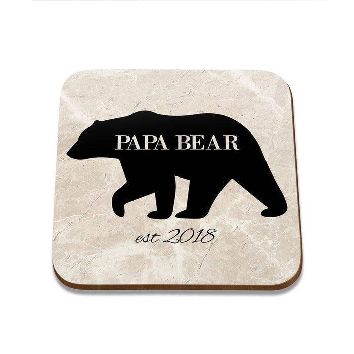 Papa Bear Square Coaster