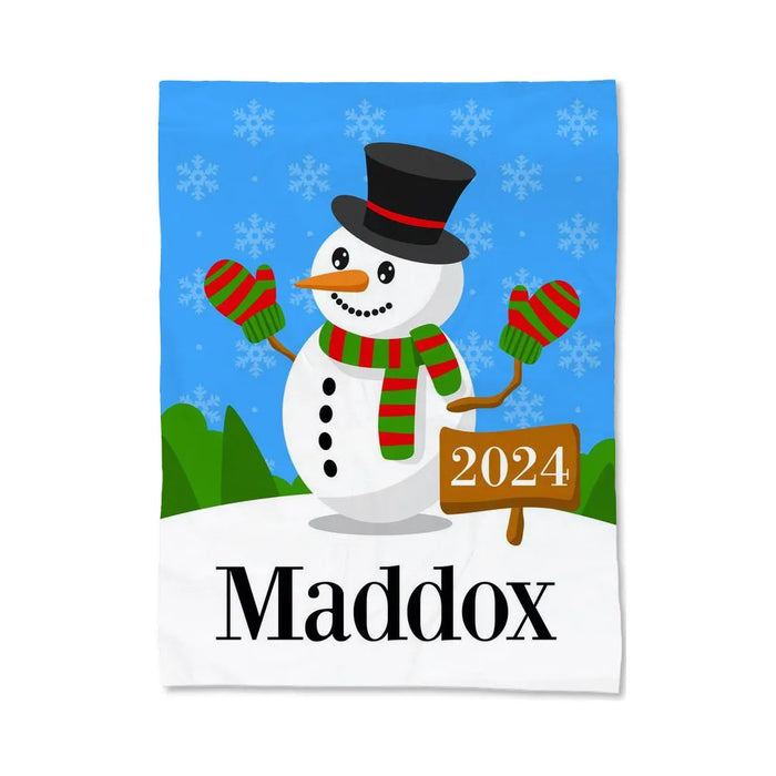 Snowman Blanket