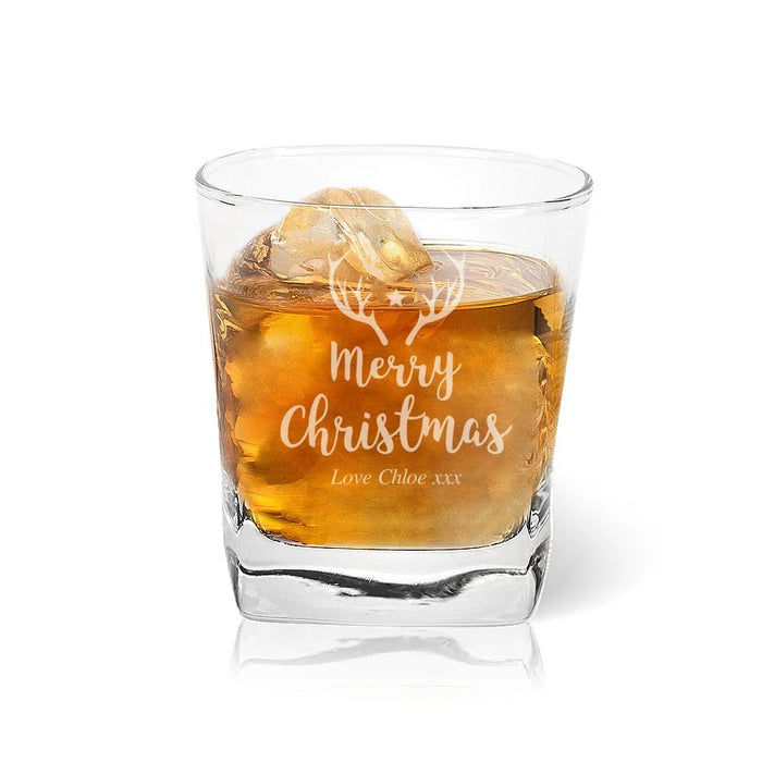 Star Engraved Tumbler Glass
