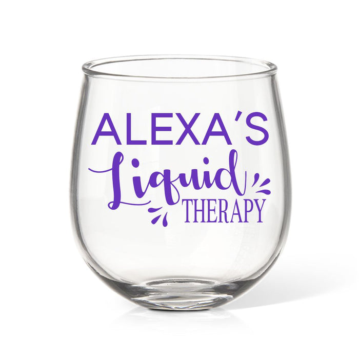 Therapy Coloured Stemless Wine Glass