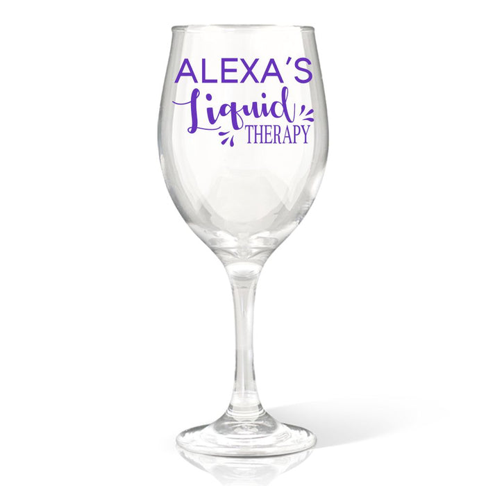 Therapy Coloured Wine Glass