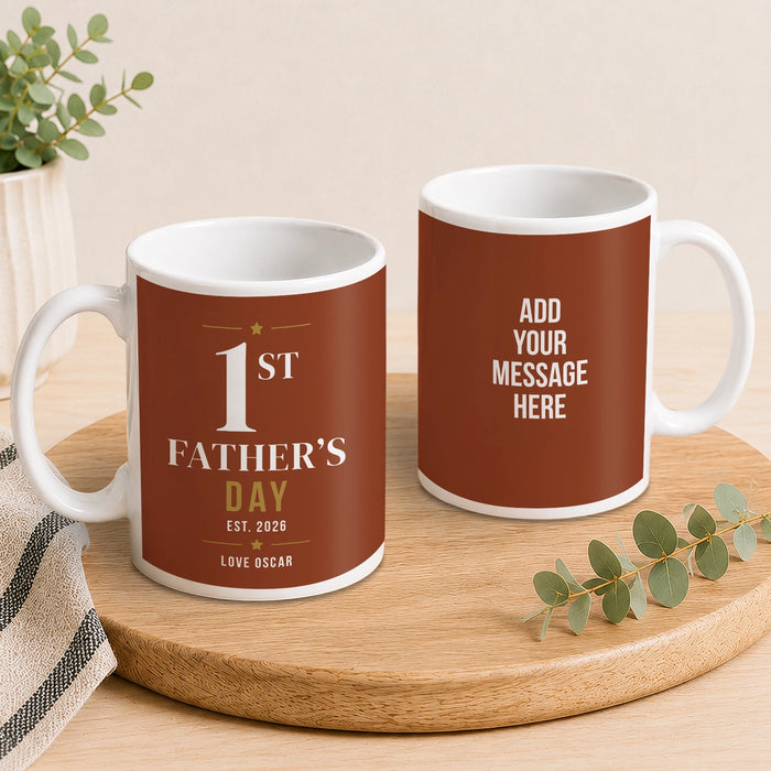 1st Father's Day Mug