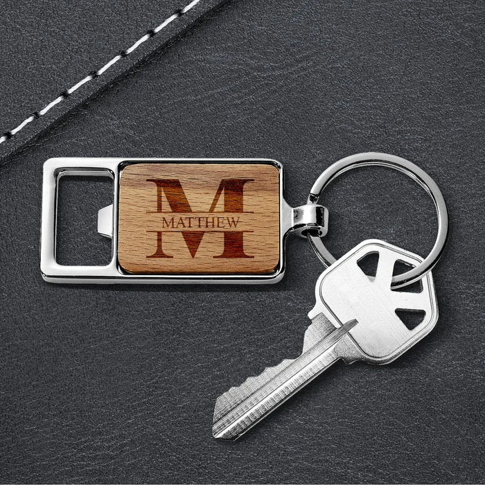 Rectangular Engraved Key Rings Monogram Engraved Rectangle Metal Keyring – Fabness