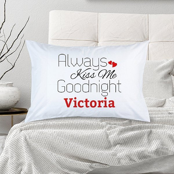 Red Kiss Pillow Case Fabness