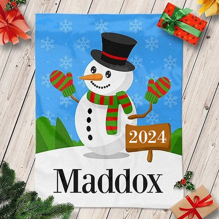 Snowman Blanket