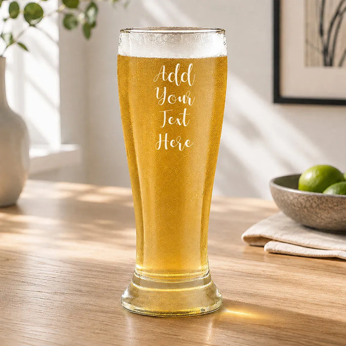 Add Your Own Message Engraved Premium Beer Glass