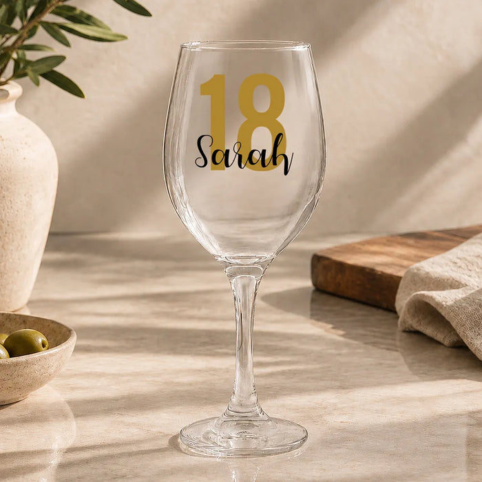 Age Coloured Wine Glass