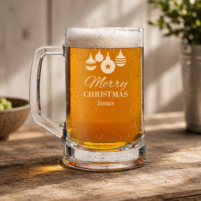 Bauble Glass Beer Mug
