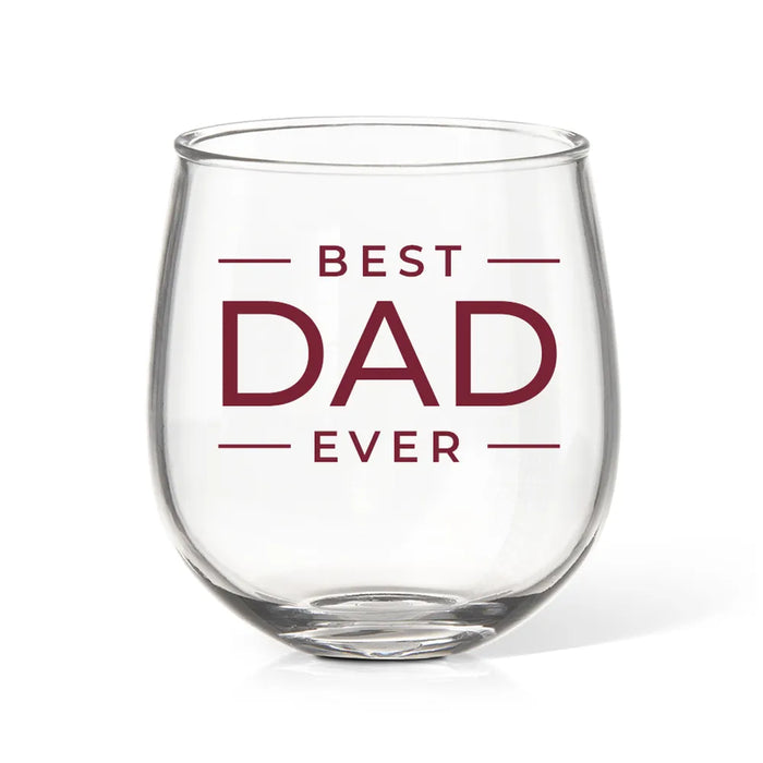 Best Ever Stacked Coloured Stemless Wine Glass
