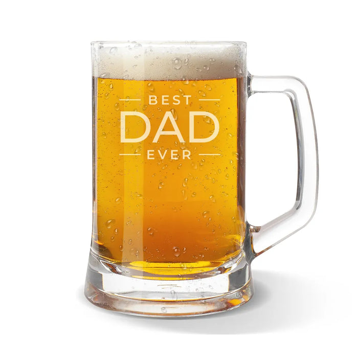 Best Ever Stacked Glass Beer Mug
