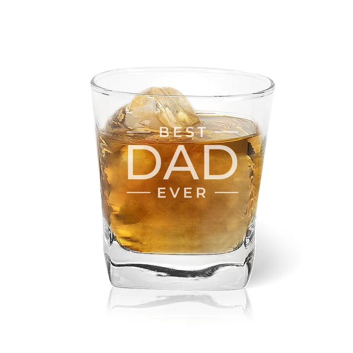 Best Ever Stacked Engraved Tumbler Glass