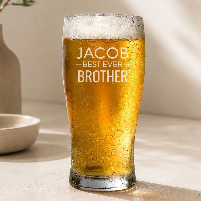Best Ever Engraved Standard Beer Glass