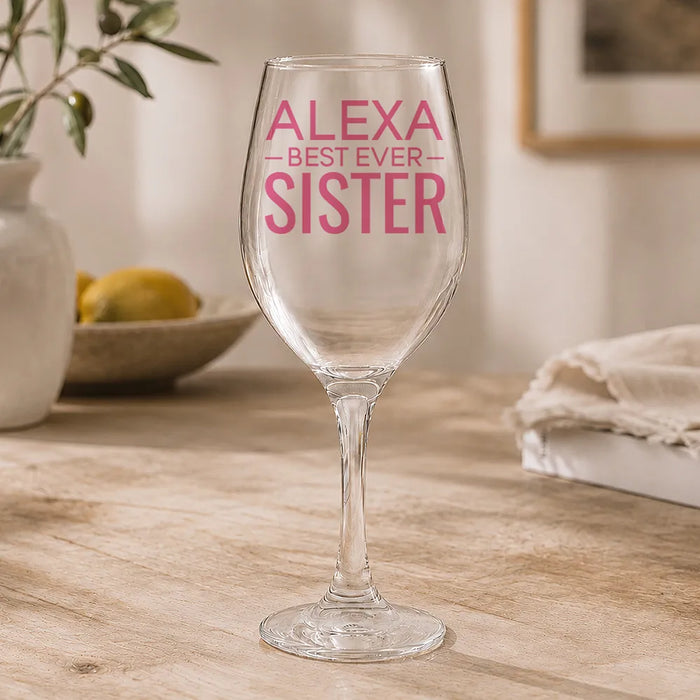 Best Ever Coloured Wine Glass