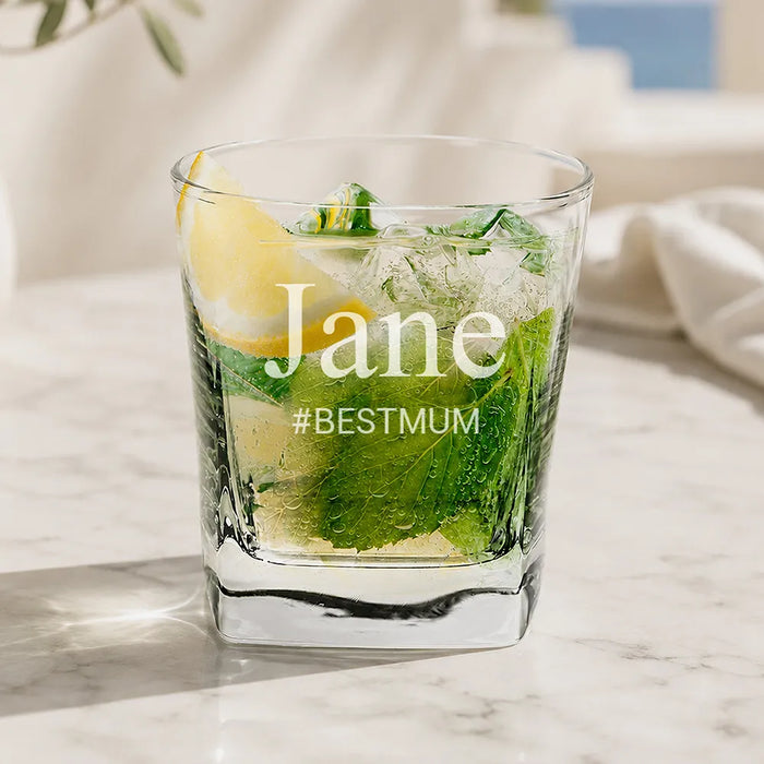 Best Mum Engraved Tumbler Glass