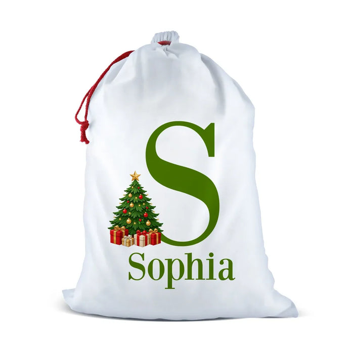 Christmas Initial Santa Sack