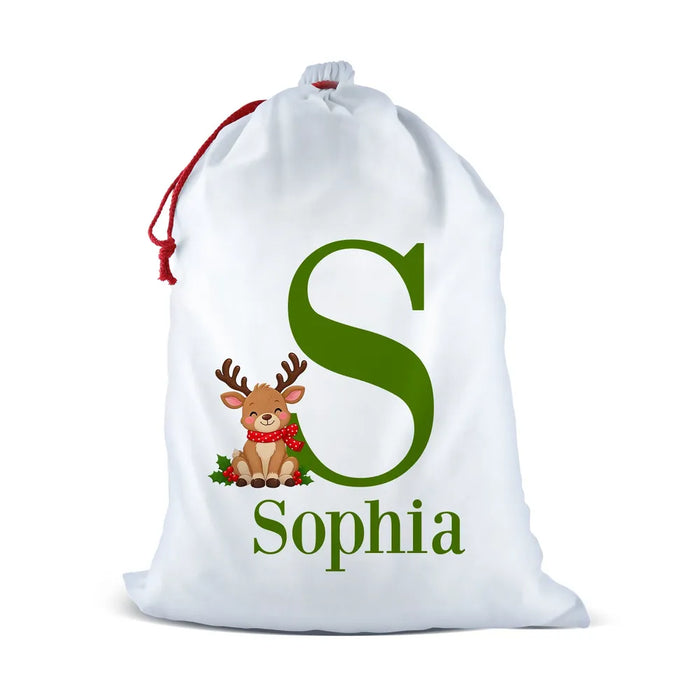 Christmas Initial Santa Sack