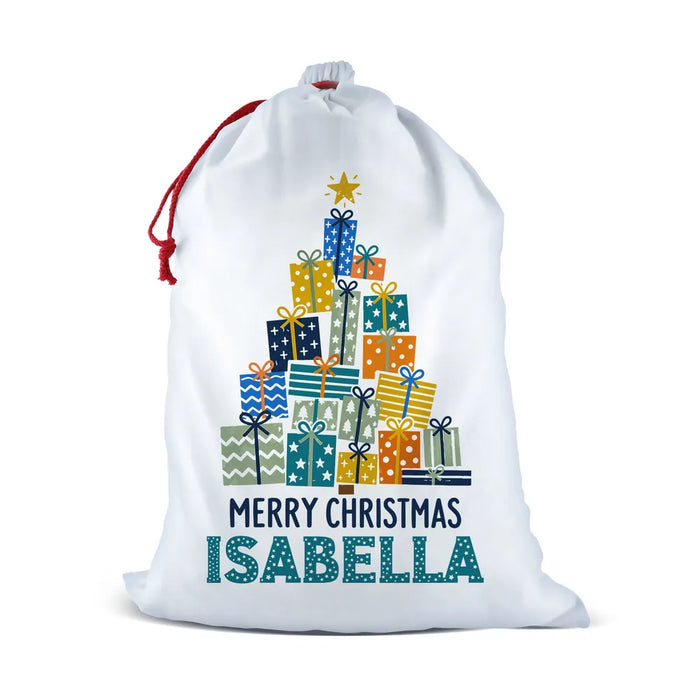 Christmas Present Tree Santa Sack