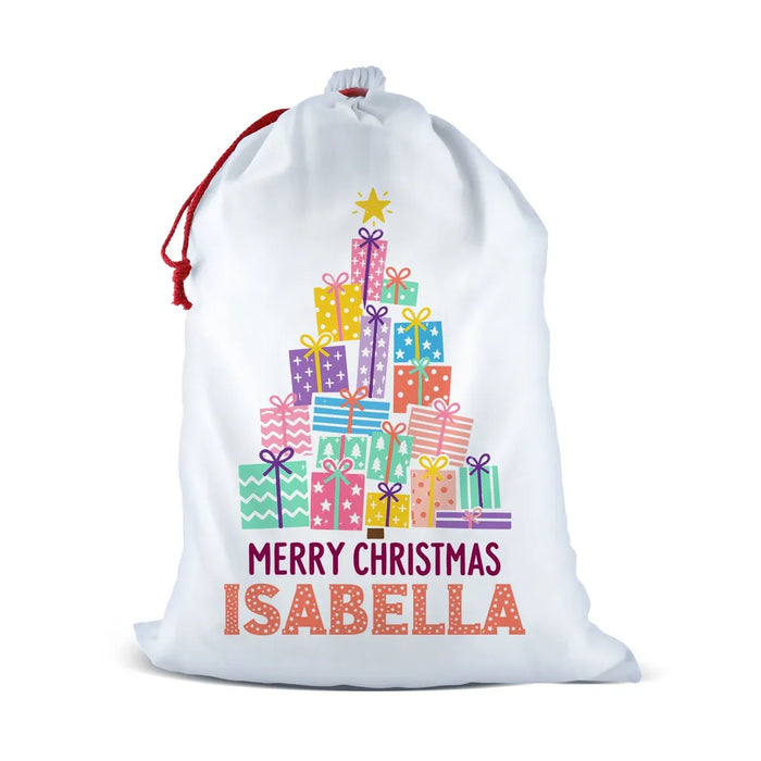 Christmas Present Tree Santa Sack