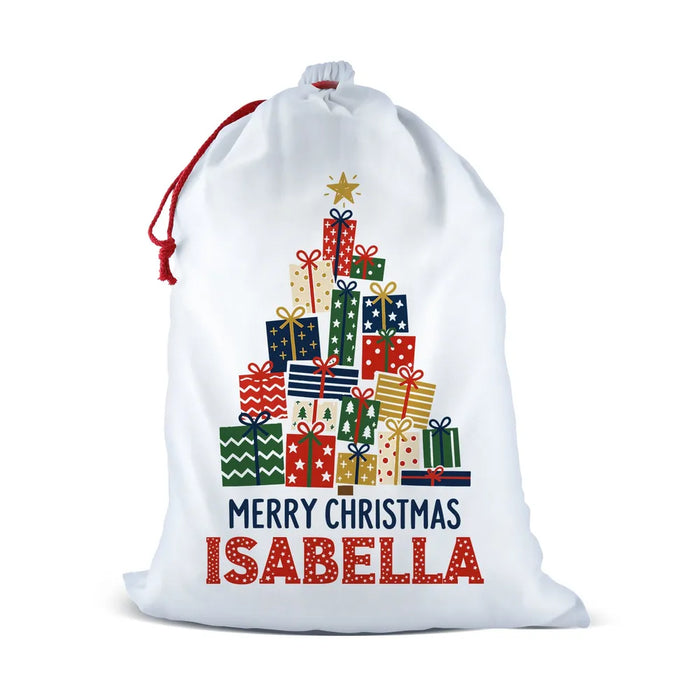 Christmas Present Tree Santa Sack