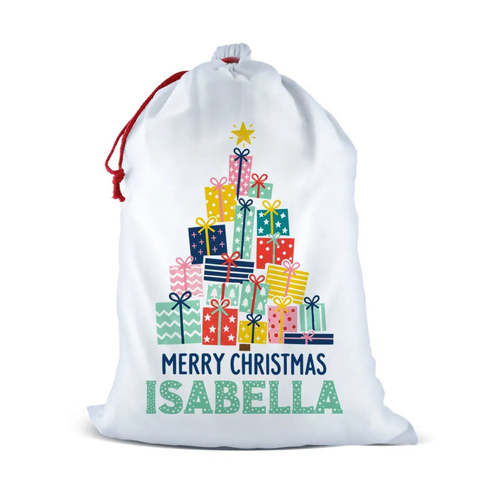 Christmas Present Tree Santa Sack
