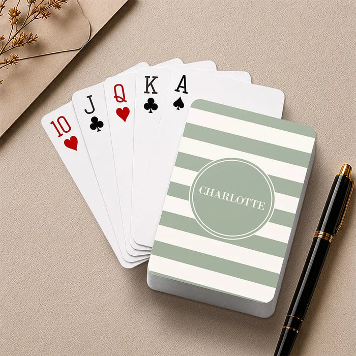 Circle Stripe Playing Cards