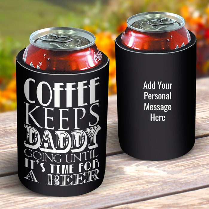 Coffee Keeps Going Stubby Cooler
