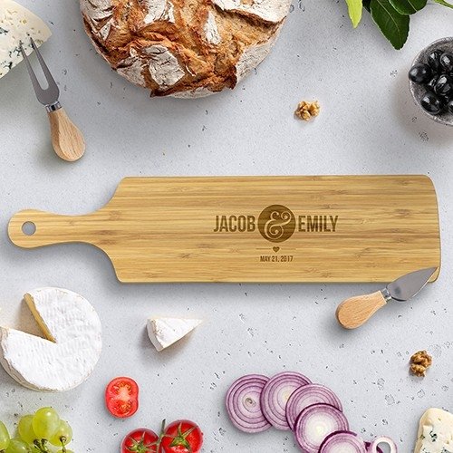 Couples Long Bamboo Serving Board