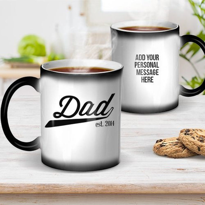 Dad Est Ceramic Magic Mug