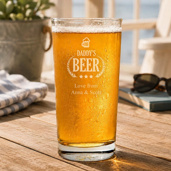 Daddy's Engraved Pint Glass