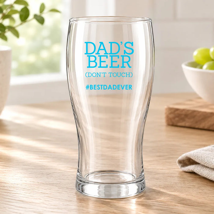 Don't Touch Coloured Standard Beer Glass