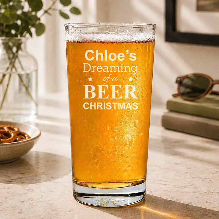 Dreaming Engraved Pint Glass