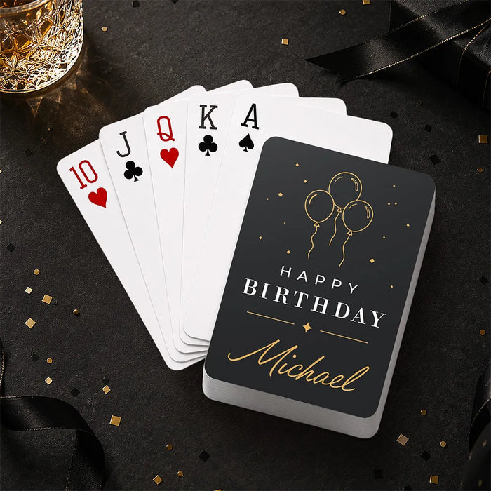 Elegant Balloons Playing Cards
