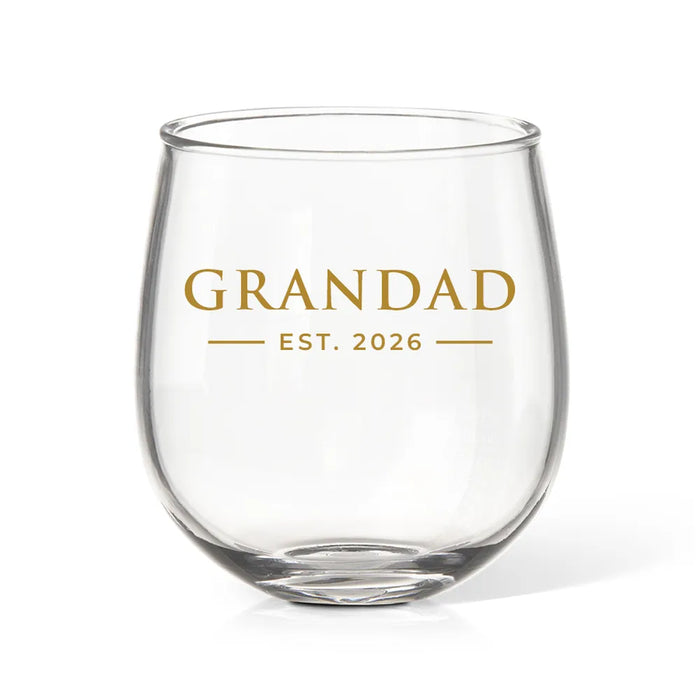 Established Coloured Stemless Wine Glass