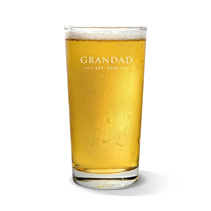 Established Engraved Pint Glass
