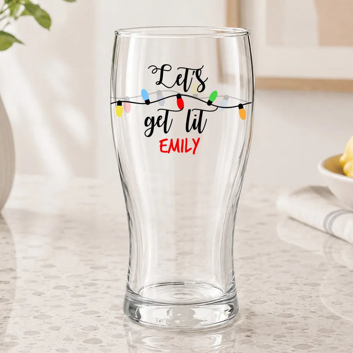 Get Lit Coloured Standard Beer Glass