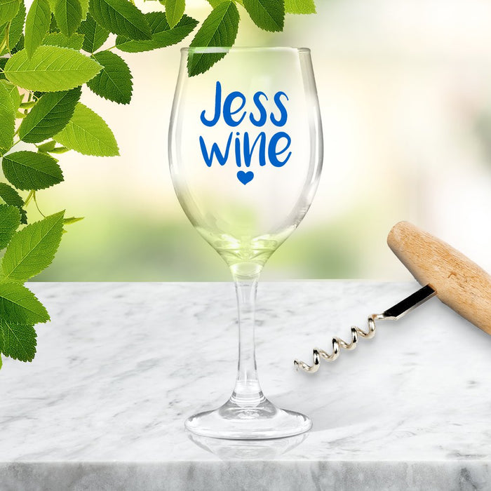 Jess Coloured Wine Glass