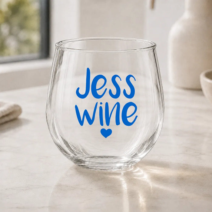 Jess Coloured Stemless Wine Glass