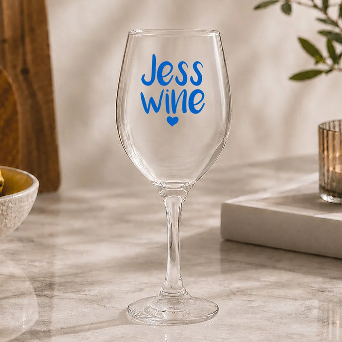 Jess Coloured Wine Glass
